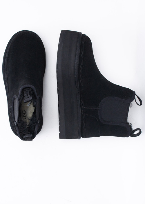 UGG W NEUMEL PLATFORM CHELSEA Sztyblety damskie czarne