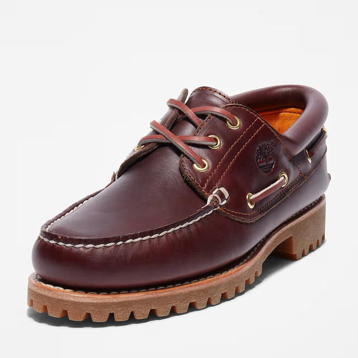 Timberland Authentic BOAT SHOE BURGUNDY Mokasyny męskie