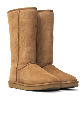 Buty zimowe damskie brązowe UGG W Classic Tall II