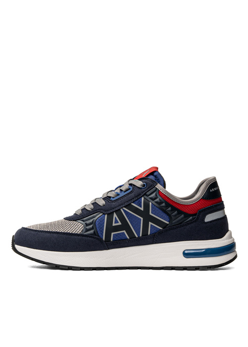 Sneakersy męskie granatowe Armani Exchange XUX090 XV276 K665
