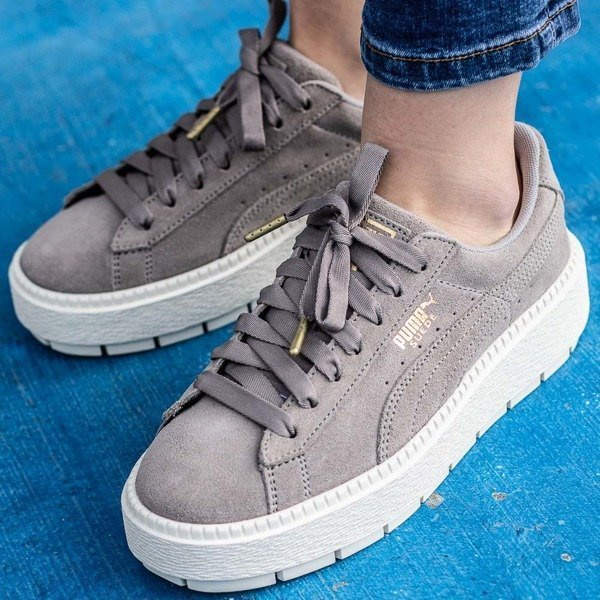 Buty sportowe damskie Puma Basket Platform Metallic (365830-06)