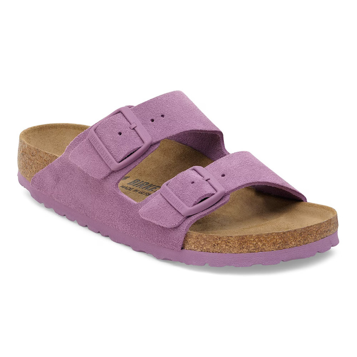 Birkenstock Arizona Suede Leather Klapki damskie