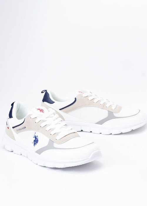 Sneakersy męskie U.S. POLO GARY002M/3MY1 WHI 