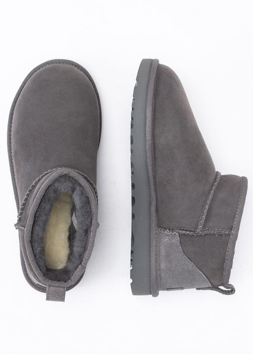 UGG W Classic Ultra Mini Buty zimowe damskie szare
