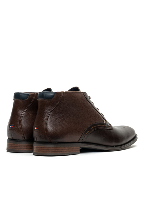 Trzewiki męskie Tommy Hilfiger Casual Leather Laces Boot (FM0FM03780-GT6)