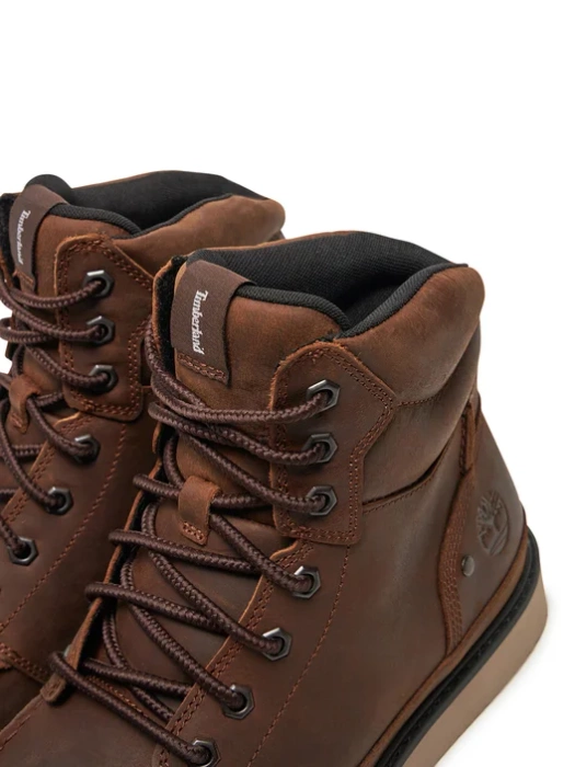 Timberland NEWMARKET MID LACE UP BOOT DARK BROWN FULL GRAIN Trzewiki męskie