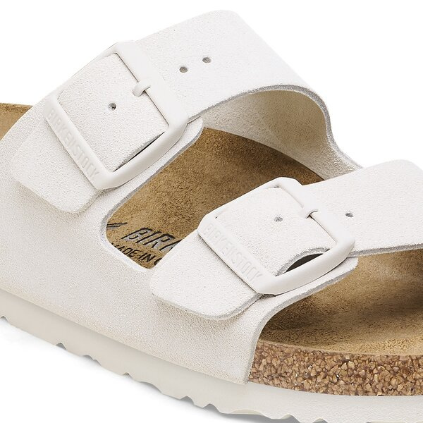 BIRKENSTOCK ARIZONA LEVE ANTIQUE WHITE Klapki męskie