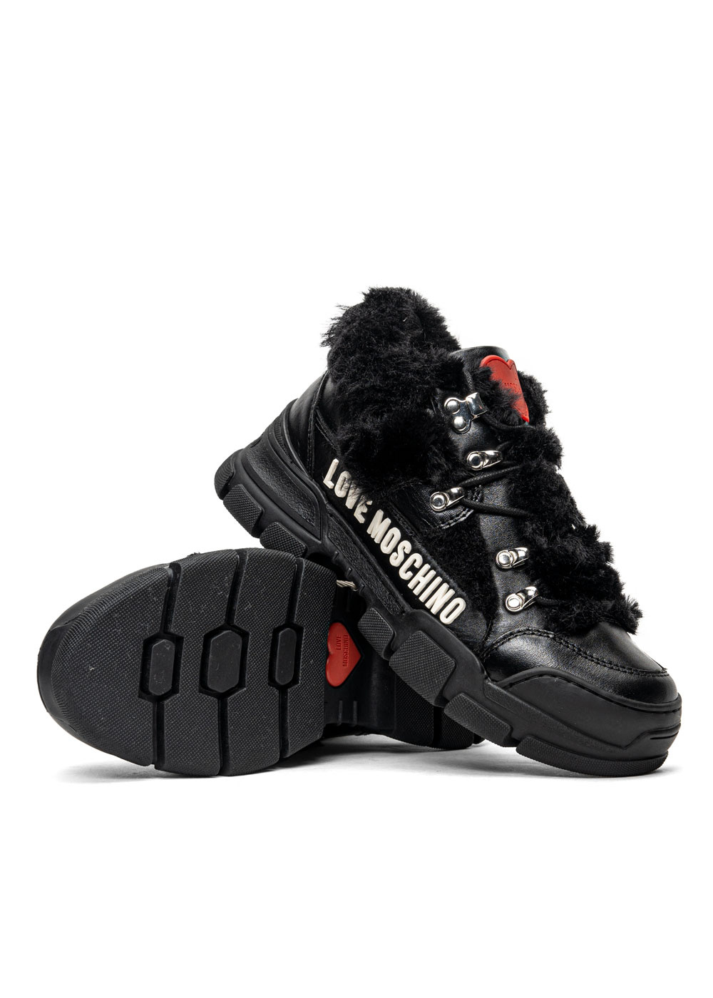 Sneakersy damskie czarne Love Moschino JA15594G0DIAM00A