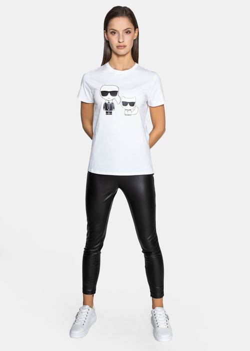 Koszulka damska Karl Lagerfeld Ikonik & Choupette Tee (210W1724-100)