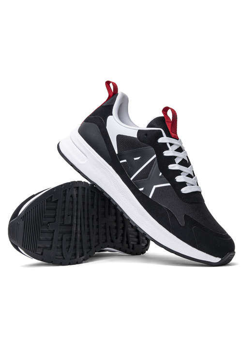Sneakersy męskie czarne Armani Exchange XUX114 XV514 K001
