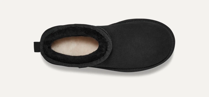 UGG W CLASSIC ULTRA MINI PLATFORM Buty zimowe damskie czarne