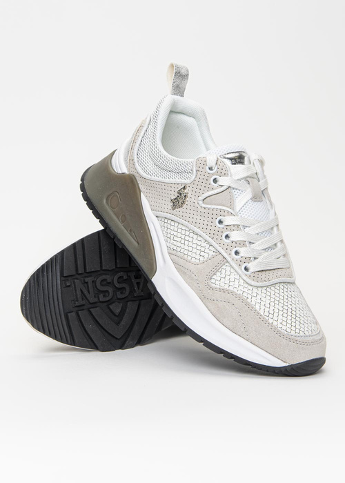 Buty sportowe damskie U.S. Polo Assn. Bonye025 WHI/SIL (BONYE4025S1/ST1)