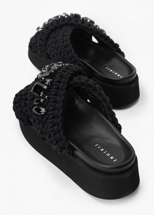 INUIKII WOVEN STONES PLATFORM Klapki damskie