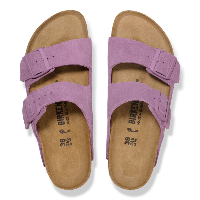 Birkenstock Arizona Suede Leather Klapki damskie