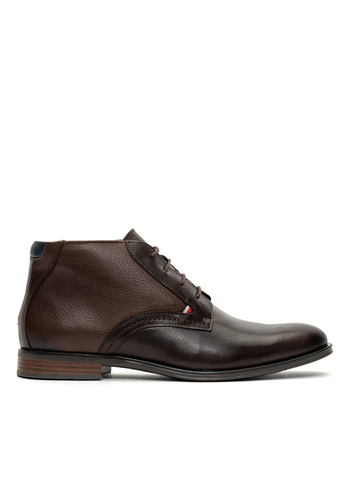 Trzewiki męskie Tommy Hilfiger Casual Leather Laces Boot (FM0FM03780-GT6)