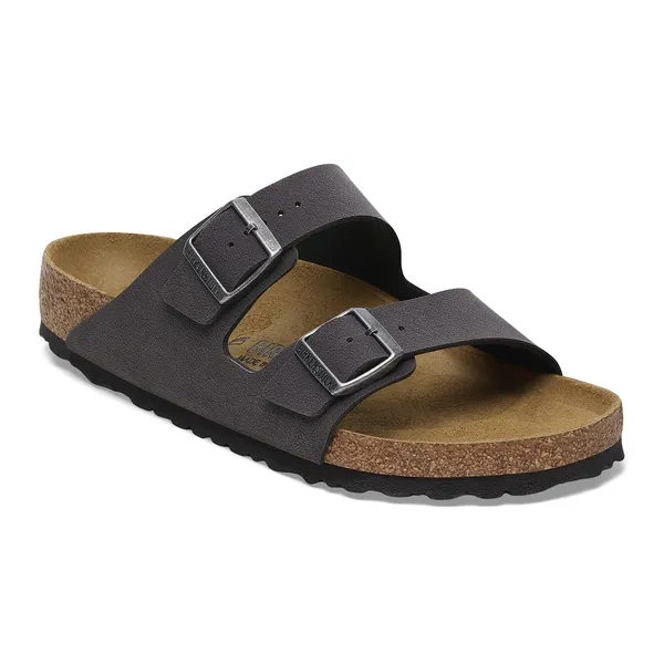 Birkenstock Arizona Birko-Flor Velvet Gray Klapki Unisex