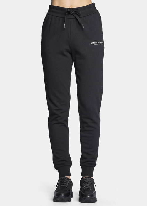 Spodnie dresowe damskie czarne Armani Exchange 8NYPBA YJE5Z 1200