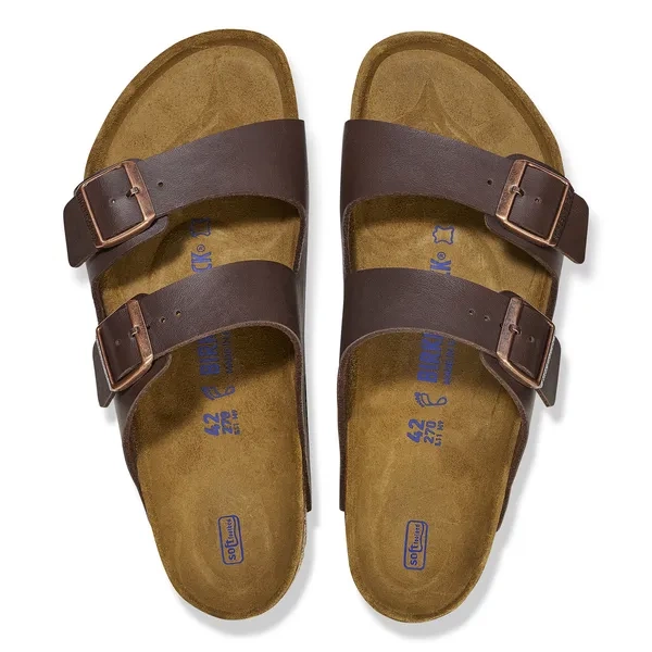 Birkenstock Arizona SFB BF Dark Brown Klapki Unisex