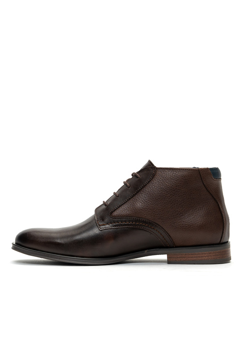Trzewiki męskie Tommy Hilfiger Casual Leather Laces Boot (FM0FM03780-GT6)