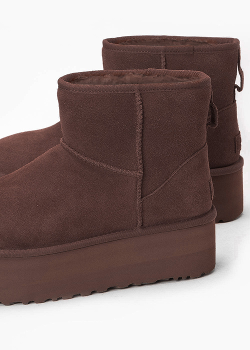 UGG W CLASSIC MINI PLATFORM Buty zimowe damskie brązowe
