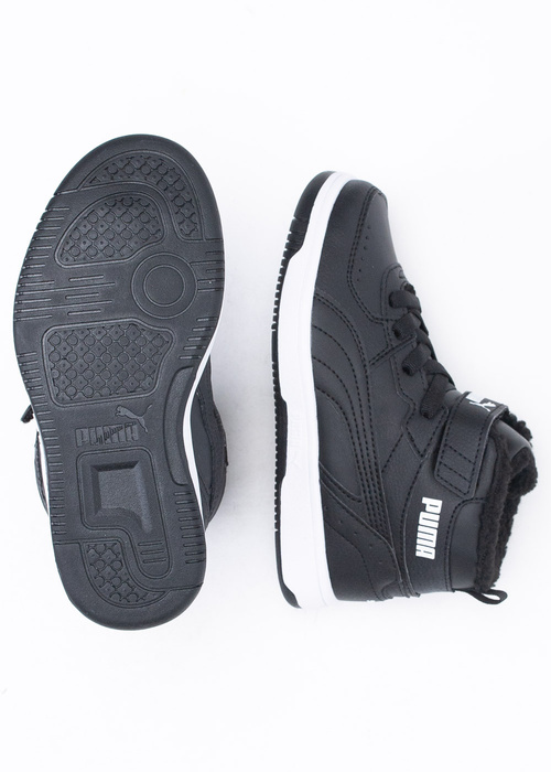Sneakersy dziecięce czarne Puma Rebound Joy Fur PS