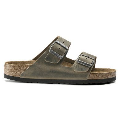BIRKENSTOCK ARIZONA FL WB FADED Klapki męskie khaki