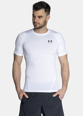 Koszulka termoaktywna męska biała Under Armour Heat Gear