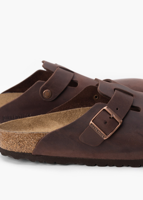 BIRKENSTOCK BOSTON SFB LEOI HABANA Klapki męskie