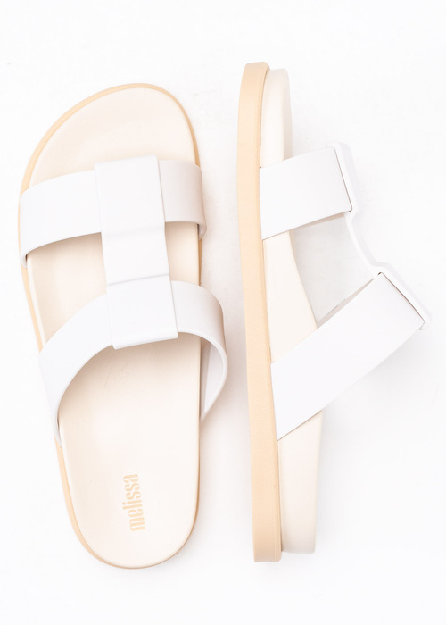 Klapki damskie białe Melissa Way Slide Ad (33535-AA778)