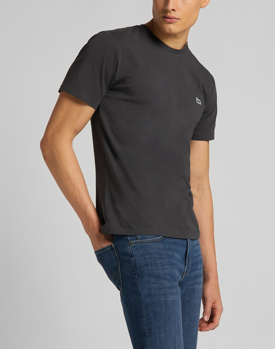 Koszulka męska LEE SS PATCH LOGO TEE WASHED BLACK 