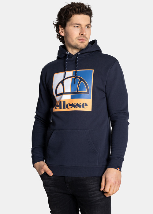 Bluza z kapturem męska Ellesse Labus OH Hoody Regular Fit Granatowy