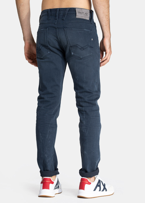 Spodnie męskie Replay Slim Fit Artic Blue Anbass Jeans (M914Y.000.513 982.007)