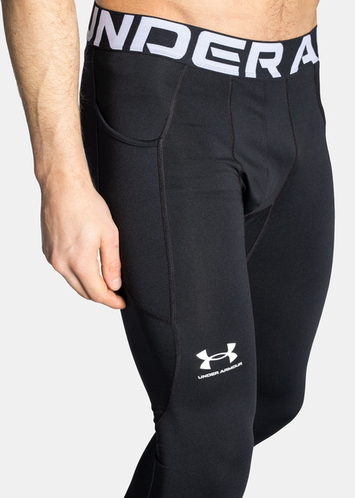 Legginsy treningowe męskie czarne Under Armour ColdGear Leggings