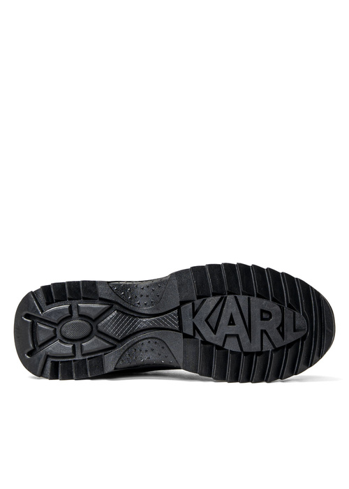 Trapery damskie czarne Karl Lagerfeld QUEST Krosslace Mid Boot