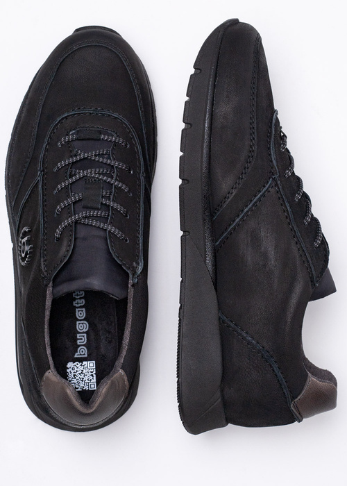 Sneakersy męskie czarne Bugatti Laporis