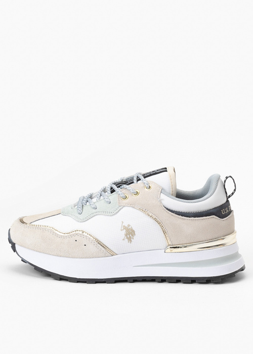 Sneakersy damskie U.S. POLO SOFIA002W/3NY1 WHI-LGE03 