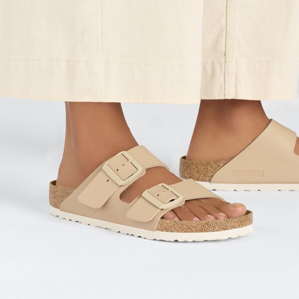 BIRKENSTOCK ARIZONA BF NEW BEIGE Klapki damskie