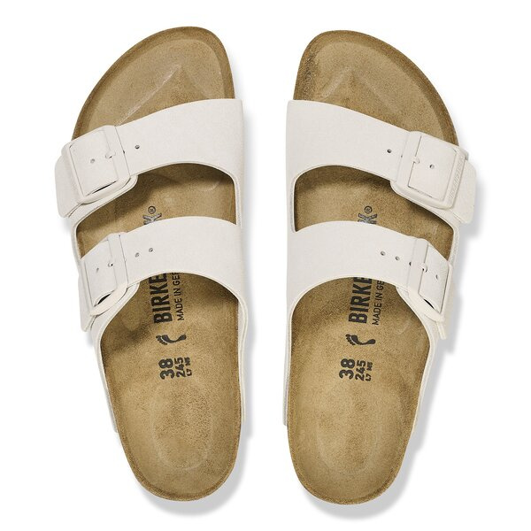 BIRKENSTOCK ARIZONA LEVE ANTIQUE WHITE Klapki męskie