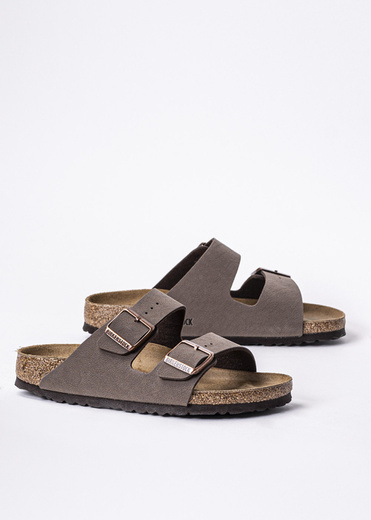 Birkenstock Arizona BS Nubuk Mocca Klapki damskie brązowe
