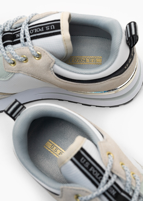 Sneakersy damskie U.S. POLO SOFIA002W/3NY1 WHI-LGE03 