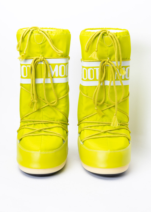 Śniegowce damskie zielony Moon Boot Nylon Lime