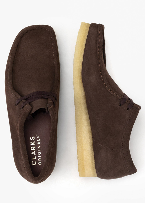 Mokasyny męskie Clarks Wallabee Dark Brown Suede (26156606)