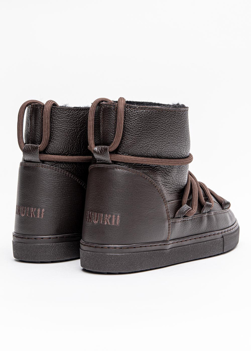 Buty zimowe damskie INUIKII Sneaker Full Leather Chocolate (70202-089)