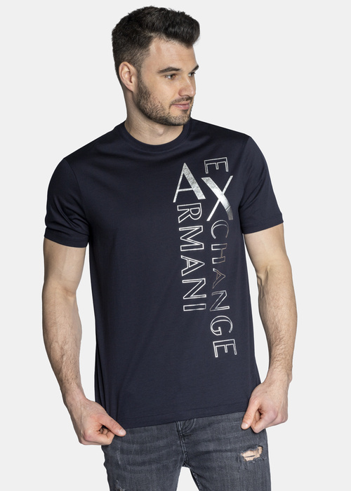 Koszulka męska granatowa Armani Exchange  3LZTNA ZJ9AZ 05FB
