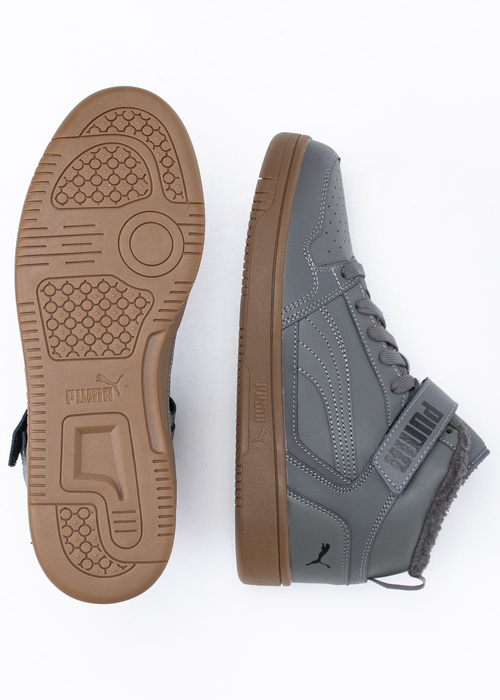Sneakersy unisex szare Puma Rebound MID Strap WTR