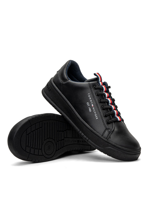 Buty sneakersy dziecięce Tommy Hilfiger T3B4-32052-0193-999 Czarny