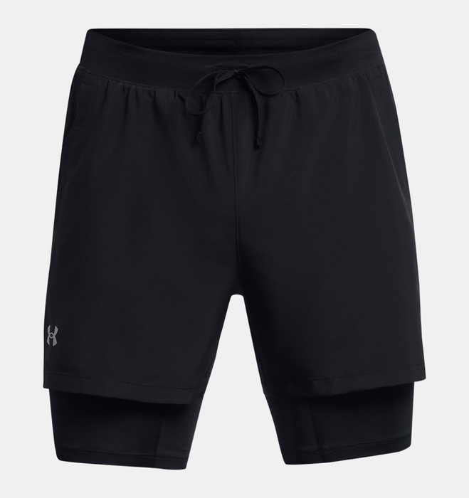 UNDER ARMOUR UA LAUNCH 5 2-IN-1 SHORT Spodenki treningowe męskie