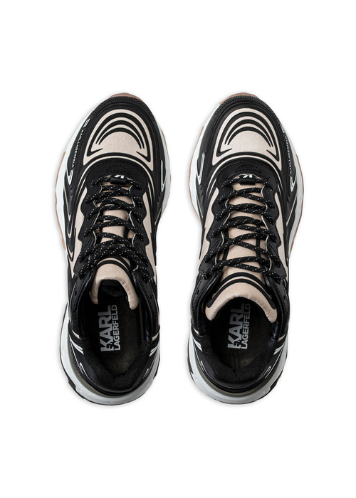 Sneakersy damskie czarne Karl Lagerfeld BLAZE Pyro Tekni-Karl Lo