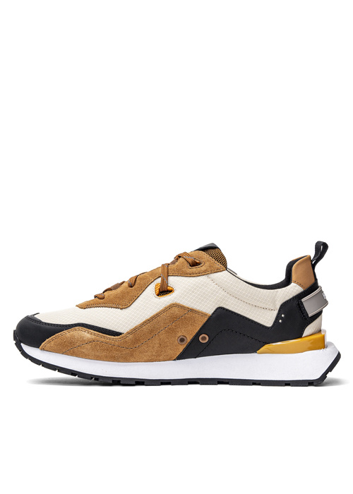 Sneakersy męskie beżowe HUGO Cubite Runn