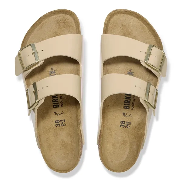 BIRKENSTOCK Arizona BF Patent Sand Klapki damskie